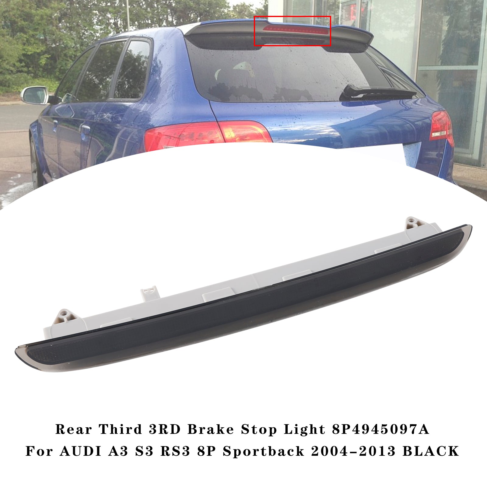 audi a3 8p third brake light