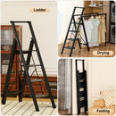 Foldable Drying Rack with Non-slip 4 Step Ladder 330lb Clothing Shoes Drying