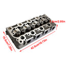 Complete Cylinder Head+Gasket Kit For Kubota V1902 Holland Skid Steer L555 L553