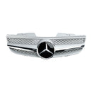 Front Bumper Upper Grill Fit Mercedes R230 SL550 SL600 2007-2008 1 Fin Star