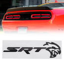 Rear Tailgate SRT Hellcat Decal Emblem for Challenger Trunk Lid Badge Black