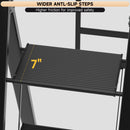 Foldable Drying Rack with Non-slip 4 Step Ladder 330lb Clothing Shoes Drying