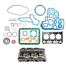 Complete Cylinder Head & Full Gasket Kit Compatible With Kubota D1703 Engine