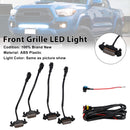 Smoked Lens Amber Light Front Grille LED Light Kit Fit Toyota Tacoma 2016-2023