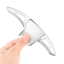 Steering Wheel Paddle Shifter Extension For Ford Explorer 13-19 Aluminium Silver