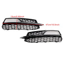 Front Lower Bumper Fog Light Cover Grill Fit AUDI A3 S3 S-Line 2013-2016