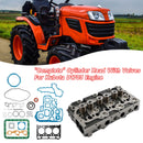 Complete Cylinder Head & Full Gasket Kit Compatible With Kubota D1703 Engine