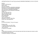 Audi Q7 2016-2023 L+R Rear Bumper Tail Lamp Fog Lamp Assembly 4M0945095A 96A