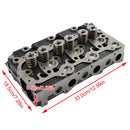 Complete Cylinder Head & Full Gasket Kit Compatible With Kubota D1703 Engine