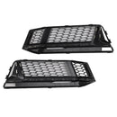2PCS Fog Light Cover Grille Grill Fit AUDI A4 B9 S-Line S4 2016-2018