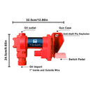 20GPM DC12V Fuel Transfer Pump Gasoline With Nozzle Kit Gas Diesel Kerosene Red