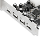 HUB PCIE to USB 2.0 Expansion Card Moschip Adapter Card Large 4PIN Power Supply