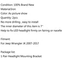 2x Mounting Bracket For 7inch LED Headlight Round Ring Wrangler JK 07-2017 Generic
