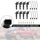 1999-2007 Ford F-550 Super Duty 6.8L V10 8X lgnition Coil +Spark Plug+Connector FD508 DG511