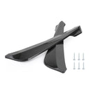 19" Car Rear Bumper Fin Canard Splitter Diffuser Valence Spoiler Lip Carbon Fiber Look Generic