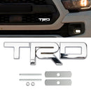 Silver TRD Grille Badge Emblem for Tacoma Tundra 4Runner