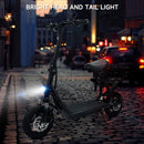 500W Adult  Shock Absorption  Electric Scooter with Seat  , 12 inch Commuter Electric Scooter  With Carry Basket - Up to 25 Miles 18.6MPH
