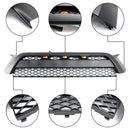 2010-2013 4Runner TO1200367 Matte Black W/Letter TRD Pro Style Front Bumper Grille Grill With Amber LED Lights Generic