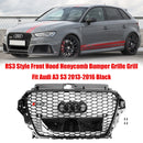 2013-2016 Audi A3 S3 Grill Replacement RS3 Style Front Hood Honeycomb Bumper Grille Generic
