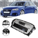 2013-2016 Audi A3 S3 Grill Replacement RS3 Style Front Hood Honeycomb Bumper Grille Generic