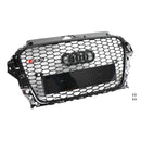 2013-2016 Audi A3 S3 RS3 Style Front Hood Henycomb Bumper Grille Grill Black