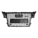 2009-2012 Audi A4/S4 B8 Grill Replacement RS4 Style Honeycomb Sport Mesh Hex Grille Black Generic