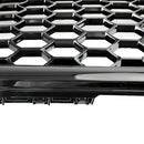 2009-2012 Audi A4/S4 B8 Grill Replacement RS4 Style Honeycomb Sport Mesh Hex Grille Black Generic