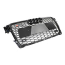 2009-2012 Audi A4/S4 B8 Grill Replacement RS4 Style Honeycomb Sport Mesh Hex Grille Black Generic