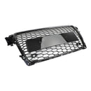 2009-2012 Audi A4/S4 B8 Grill Replacement RS4 Style Honeycomb Sport Mesh Hex Grille Black Generic