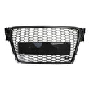 2009-2012 Audi A4/S4 B8 Grill Replacement RS4 Style Honeycomb Sport Mesh Hex Grille Black Generic