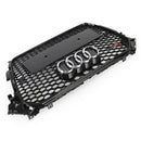 RS4 Style Mesh Front Bumper Grille Grill Fit Audi A4 S4 2013-2016 Gloss Black