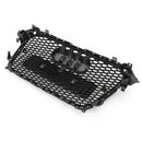 Audi A4 S4 2013-2016 Gloss Black RS4 Style Mesh Front Bumper Grille Grill