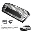 2017-2019 Audi A4/S4 B9 Black RS4 Style Honeycomb Mesh Hex Grille Grill Generic