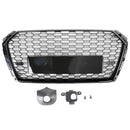2017-2019 Audi A4/S4 B9 Black RS4 Style Honeycomb Mesh Hex Grille Grill Generic