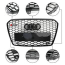 Audi A5 S5 B8.5 2013-2016 RS5 Style Honeycomb Hex Mesh Front Bumper Grille