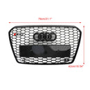 2013-2016 Audi A5 S5 B8.5 Grill Replacement RS5 Style Honeycomb Hex Mesh Front Bumper Grill Generic
