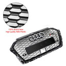 2017-2019 Audi A3 S3 Grill Replacement RS3 Style Honeycomb Front Grill With ACC Gloss Black Generic