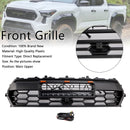 Black Front Bumper Grille Grill Fit Toyota Tacoma 2024+ With Led & Light Bar