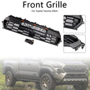 Black Front Bumper Grille Grill Fit Toyota Tacoma 2024+ With Led & Light Bar