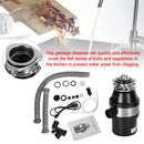 Garbage Disposal 3/4 HP 2800 RPM Under Sink Kitchen Food Waste Disposer w/ Plug