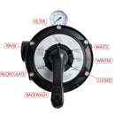 SP0714T Vari-Flo Control 1-1/2" 1.5in FIP Top Mount Multiport Valve For Hayward