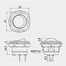 R13-135A Round Boat Rocker Switch SPST 2Pin ON-OFF 10A/250VAC 16A/125VAC
