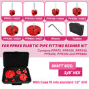 04529 For PPRK6 Plastic Pipe Fitting Reamer 6 Piece Kit For1/2" Drills