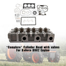 Complete Cylinder Head With Valve Spring & Gasket Kit For Kubota D902 RTV900