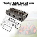Complete Cylinder Head With Valve Spring & Gasket Kit For Kubota D902 RTV900