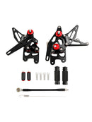 Racing Adjustable Rearsets Foot Pegs Black For Suzuki GSXR1000 GSX-R1000 2007-2008