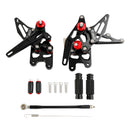 Racing Adjustable Rearsets Foot Pegs Black For Suzuki GSXR1000 GSX-R1000 2007-2008