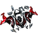 Red Flames Injection Fairing Kit Plastic Fit for Kawasaki ZX10R 2006 2007 Generic