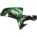 Green Flames Injection Fairing Kit Plastic Fit for Kawasaki ZX10R 2006 2007 Generic