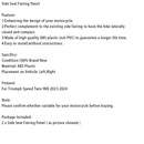 Side Seat Fairing Panel Cowl For Speed Twin 900 2023-2024